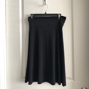 Solid black Lularoe azure skirt